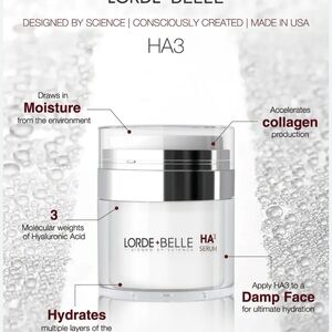 Lorde + Belle HA3 Hydrating Serum - White
